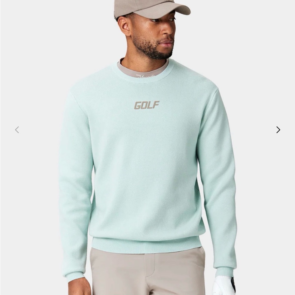 Macade Golf Concepts Men's Mint Green Super Soft Golf Sweater - Medium